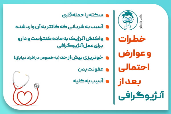 عوارض آنژیوی قلب چیست