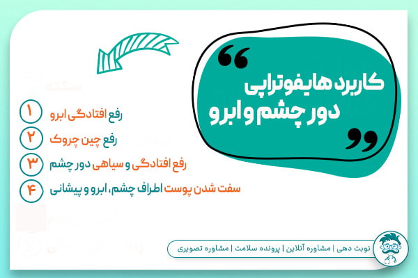 مزیت هایفوتراپی دور چشم و ابرو