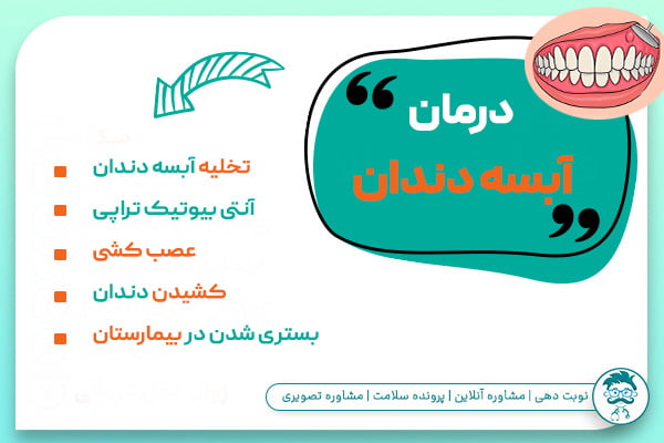 روش های درمان آبسه دندان