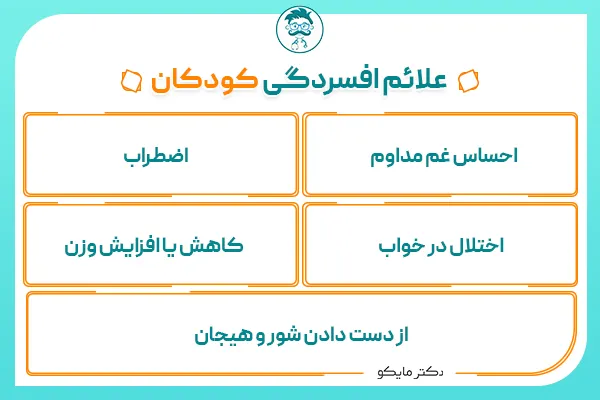 علائم افسردگی در کودکان