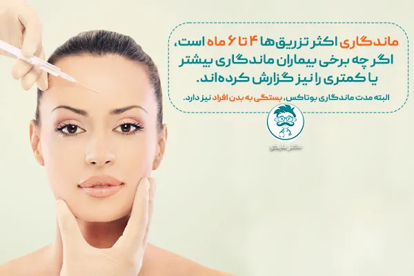 ماندگاری بوتاکس صورت