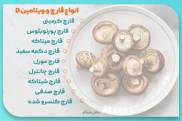 ویتامین d قارچ