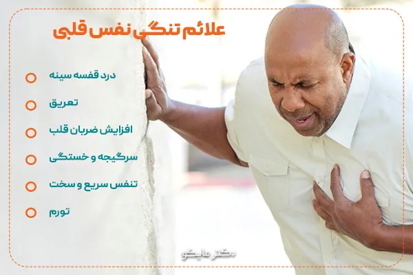 علائم تنگی نفس قلبی