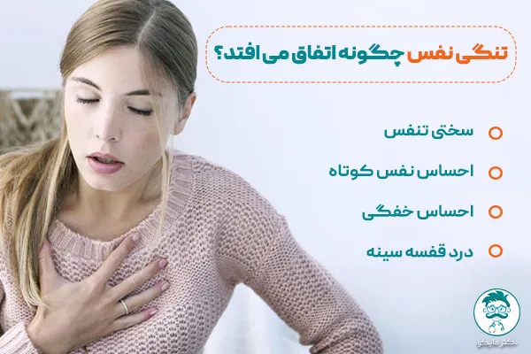 تنگی نفس چگونه است
