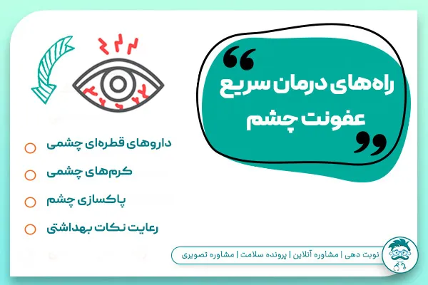 راه‌های درمان سریع عفونت چشم