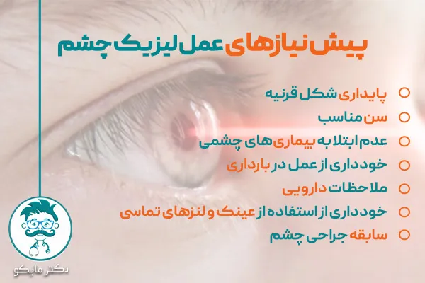 پیش نیازهای عمل لیزیک چشم