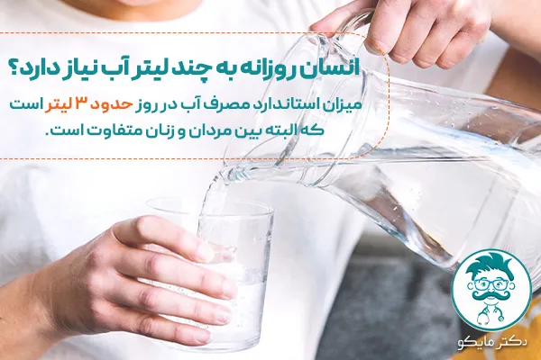 بدن انسان روزانه به چند لیتر آب نیاز دارد؟