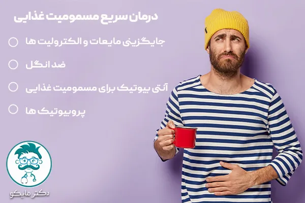 درمان سریع مسمومیت غذایی