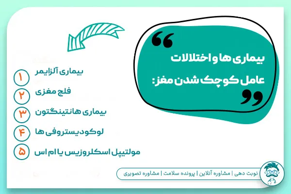 بیماری ها و اختلالات عامل کوچک شدن مغز