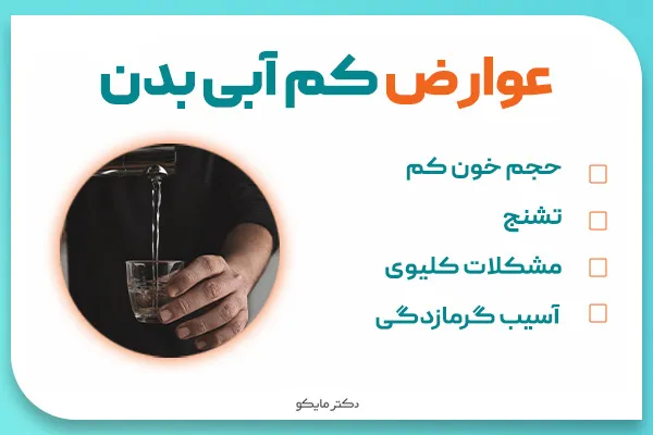 عوارض کمبود آب بدن