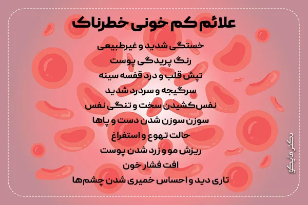 علائم کم خونی خطرناک