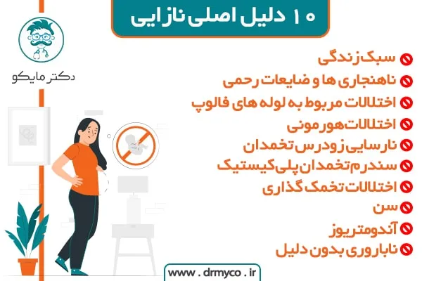 10 علت نازایی زنان