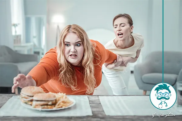 پرخوری و معده درد