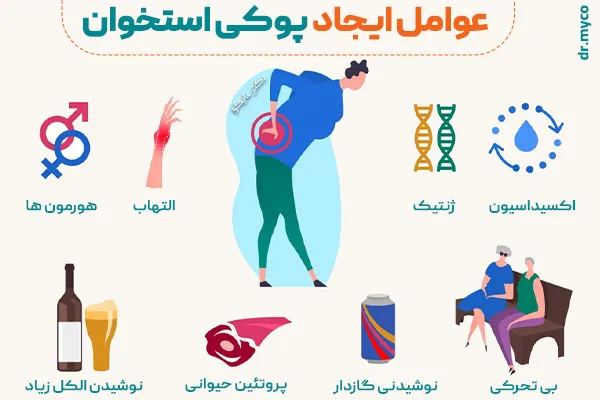 عوامل ایجاد پوکی استخوان چیست؟