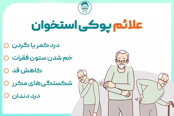علائم پوکی استخوان