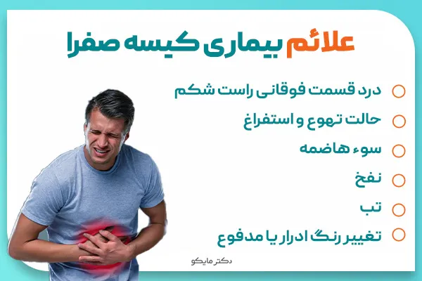 علائم بیماری های کیسه صفرا