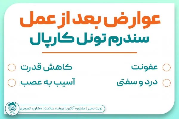 عوارض بعد از عمل سندرم تونل کارپال