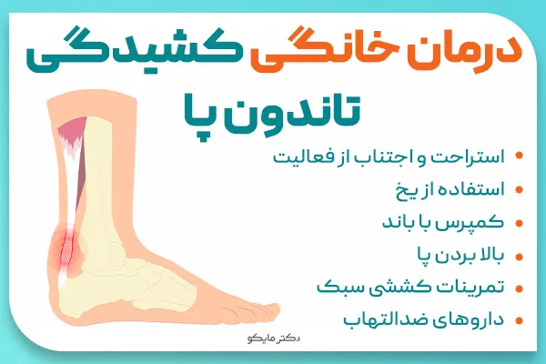 درمان خانگی کشیدگی تاندون پا