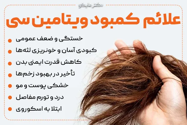 علائم کمبود ویتامین C