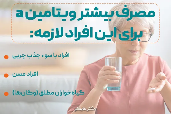 نیاز روزانه‌ی بدن به ویتامین A