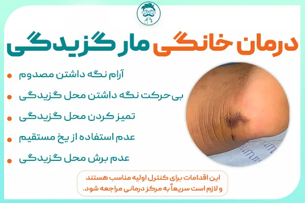 درمان خانگی مار گزیدگی