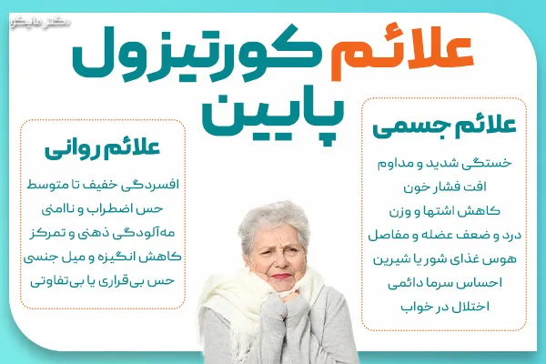 علائم کورتیزول پایین چیست؟