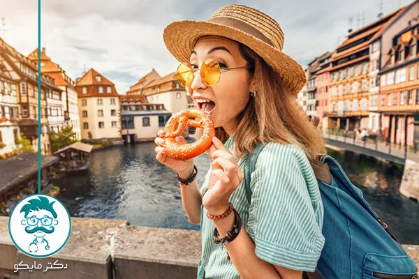 چاق نشدن در سفر