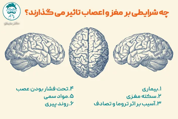 اختلالات موثر بر مغز و اعصاب انسان