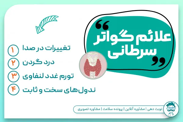 علائم گواتر سرطانی