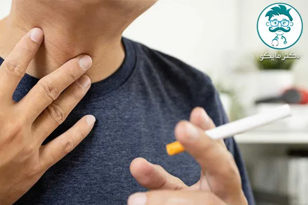 خلط گلو قهوهای یا سیاه رنگ