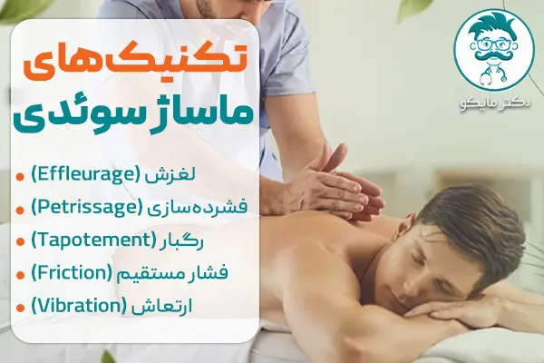 نام تکنیکهای ماساژ سوئدی