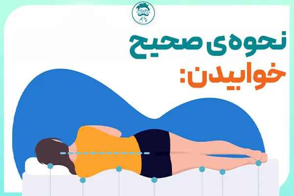 خوابیدن صحیح برای پیشگیری از کمردرد صبحگاهی