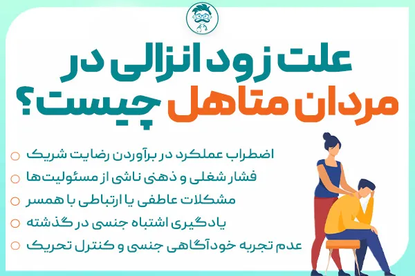 علت زود انزالی در مردان متاهل چیست؟